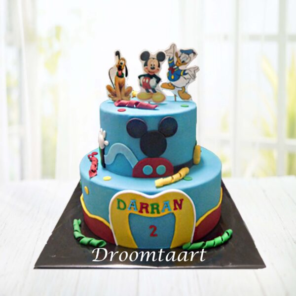 Droomtaart Mickey Mouse clubhouse taart