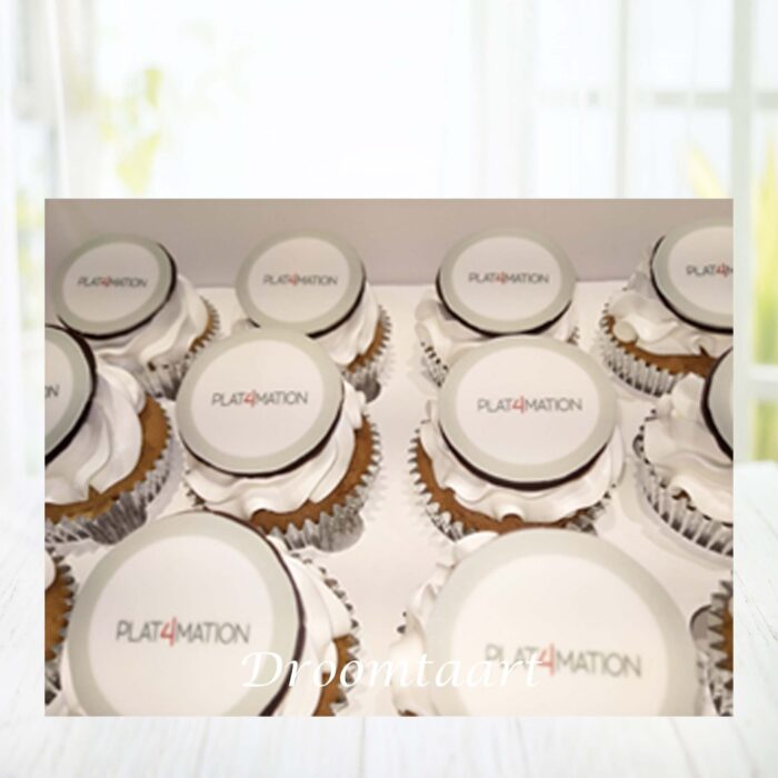 Cupcakes met logo rond - Afbeelding 1