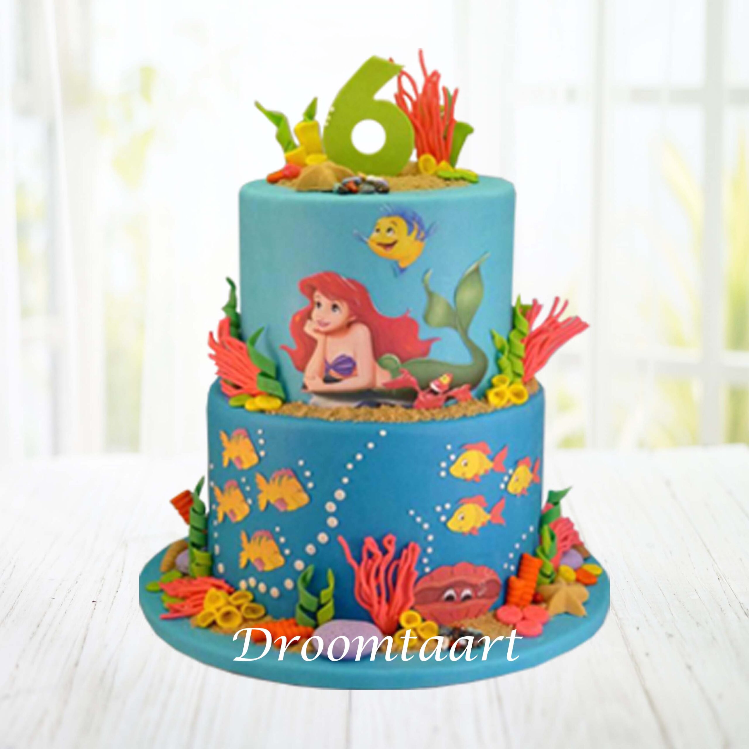 Droomtaart-Disney-Ariel-de-kleine-zeemeermin-taart-2-1-scaled Disney Ariël taart 2 - Afbeelding 1