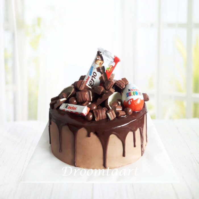 Drip cake Kinder chocolade - Afbeelding 1