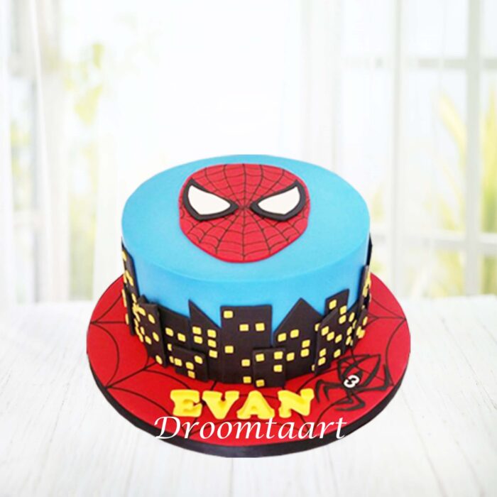 Spiderman taart 2 - Afbeelding 1